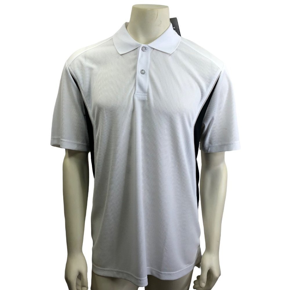 IZOD WHITE SHORT SLEEVE POLO COOL‎ FX SZ L NEW WITH TAG